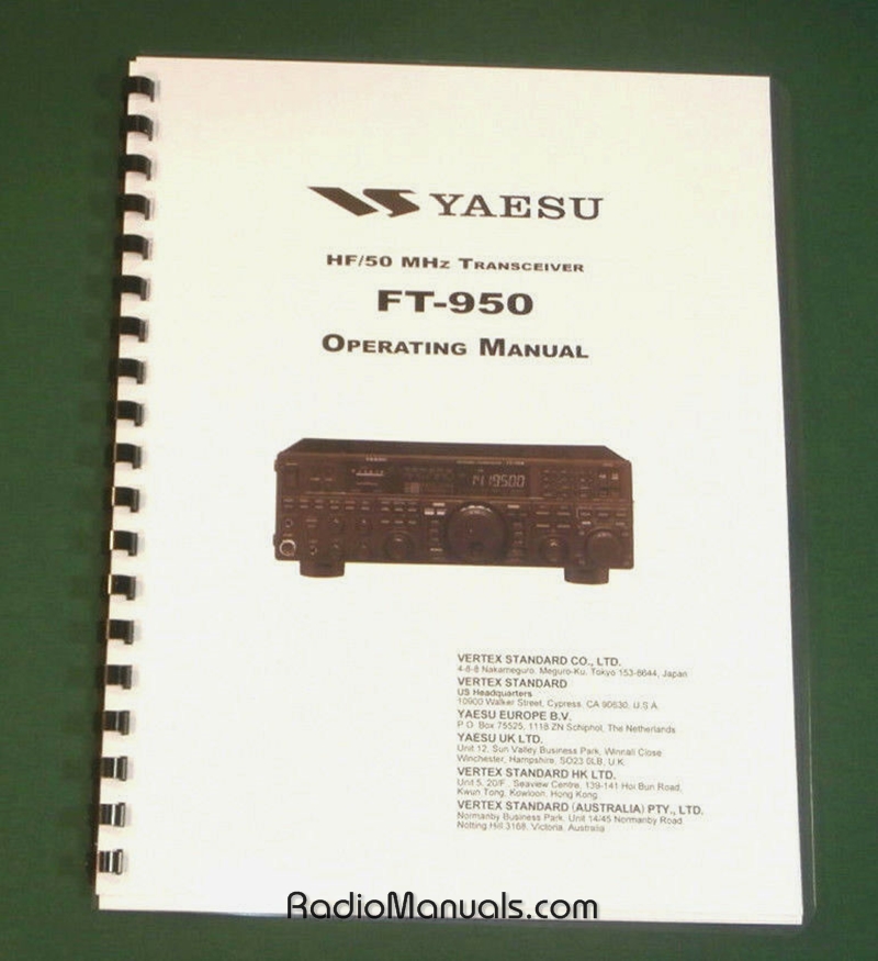 Yaesu FT-950 Instruction Manual